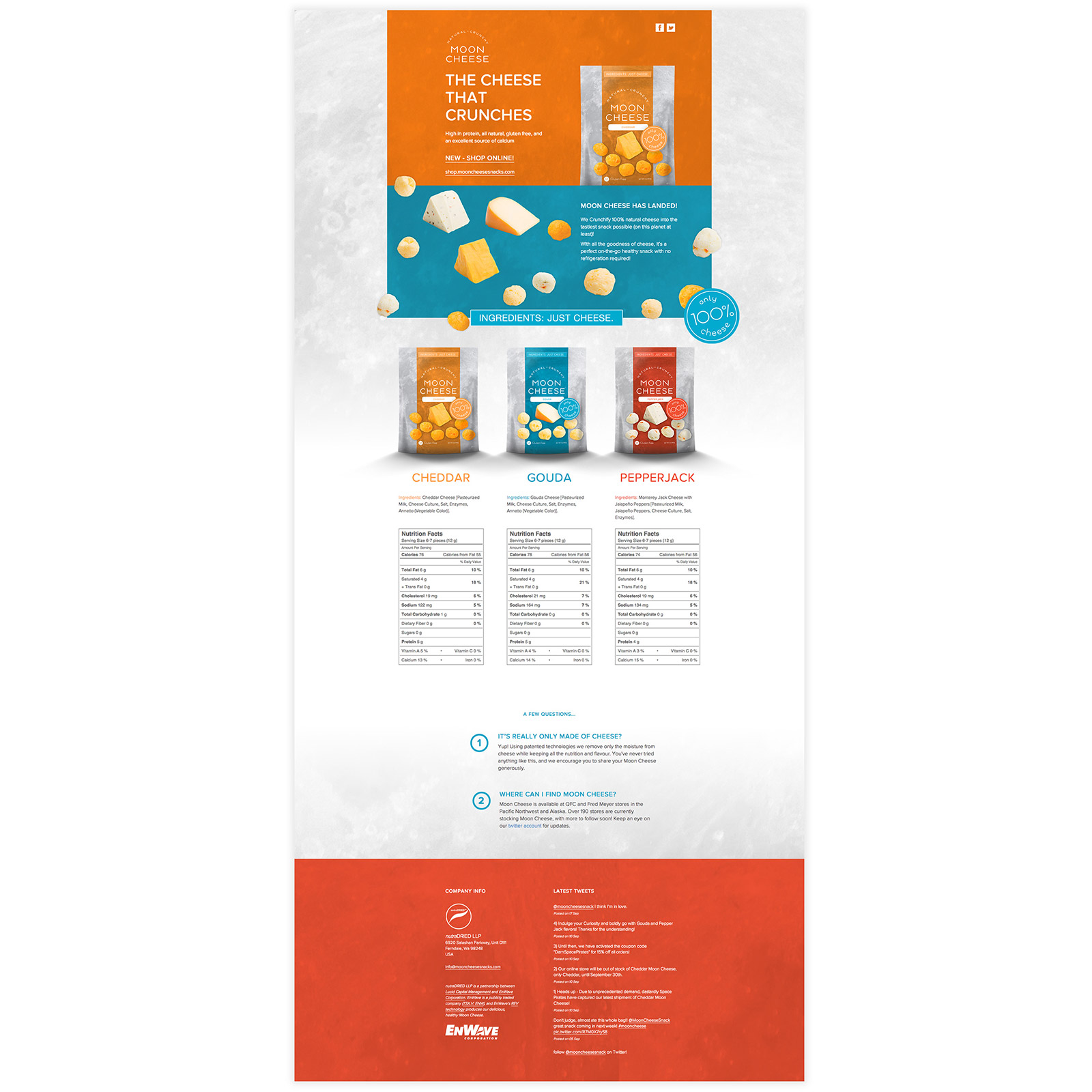 Moon Cheese website